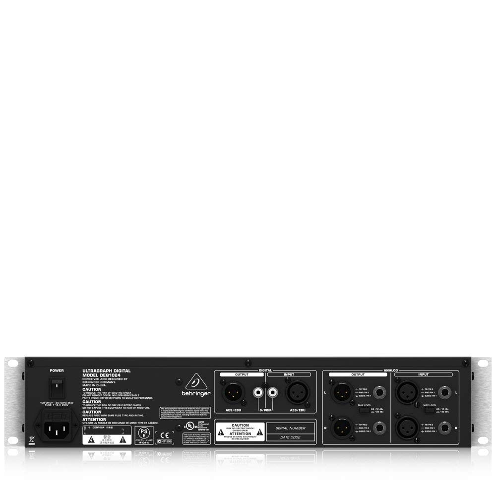 Ultragraph Digital Equalizer, Feedback Destroyer and Dynamics Processor - Behringer DEQ-1024 1 Ultragraph Digital Equalizer, Feedback Destroyer and Dynamics Processor - Behringer DEQ-1024 1
