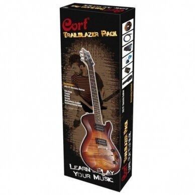 ELEKTRINĖ GITARA SU PRIEDAIS CORT CGP-42 FT-CRS ELEKTRINĖ GITARA SU PRIEDAIS CORT CGP-42 FT-CRS