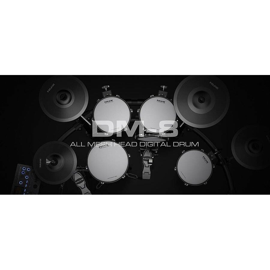 NUX DM-8 ALL MESH HEAD DIGITAL DRUM KIT 11 NUX DM-8 ALL MESH HEAD DIGITAL DRUM KIT 11