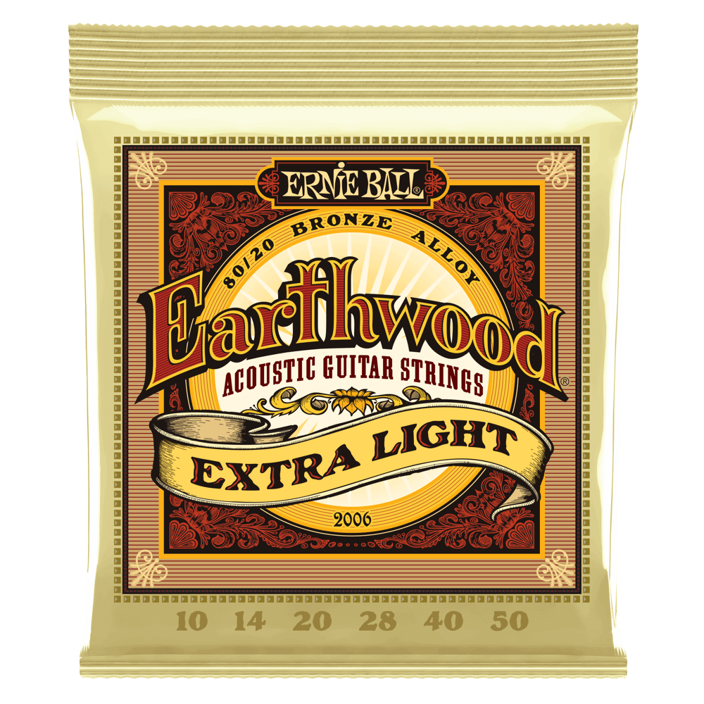 Ernie Ball 2006 Earthwood 80/20 Bronze Acoustic Strings .010 - .050 Extra Light