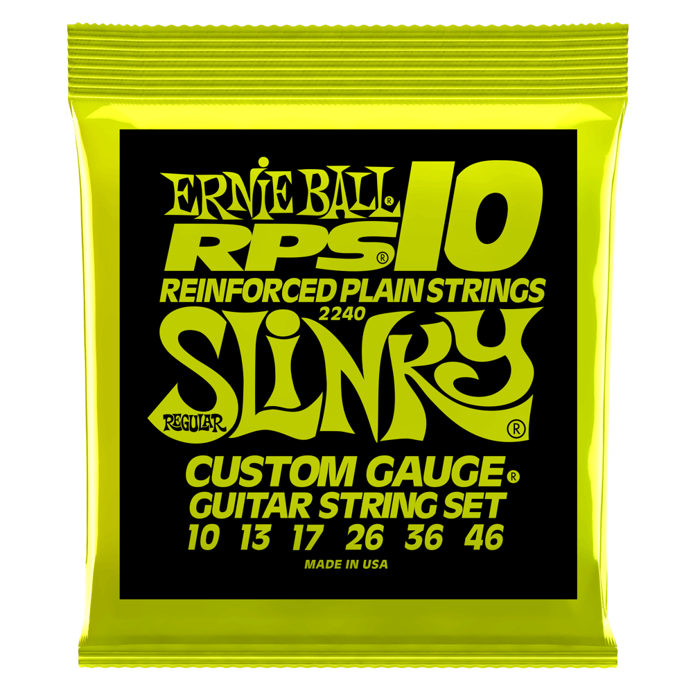 Ernie Ball 2240 Regular Slinky RPS Nickel Wound Electric Guitar Strings .010-.046
