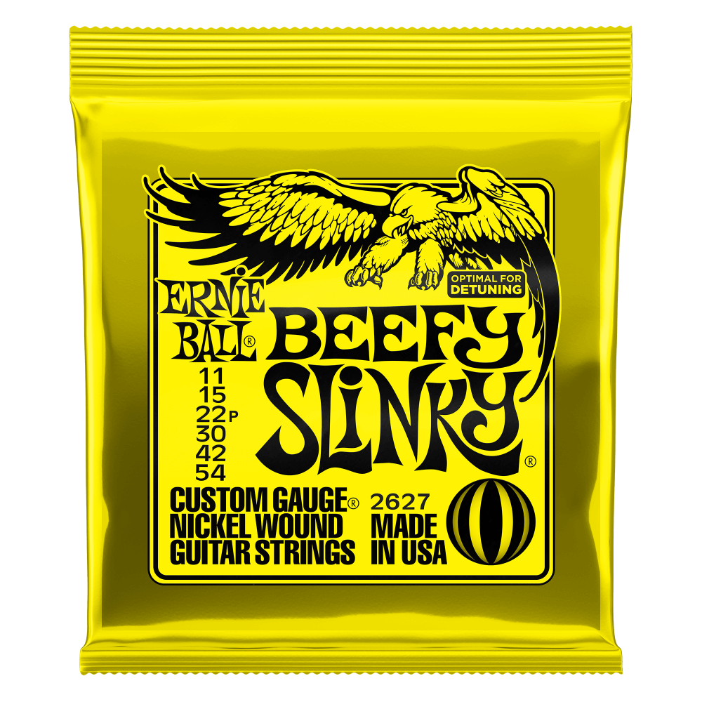 Ernie Ball 2627 Beefy Slinky Nickel Wound Electric Guitar Strings .011-.054 Ernie Ball 2627 Beefy Slinky Nickel Wound Electric Guitar Strings .011-.054