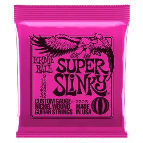 Ernie Ball 2223 Super Slinky Nickel Wound Electric Strings .009 - .042 - Super Light