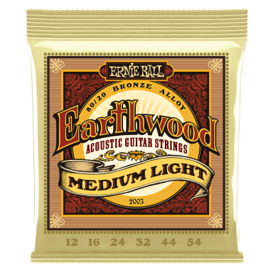 Ernie Ball 2003 Earthwood 80/20 Bronze Acoustic Strings .012 - .054 Medium Light