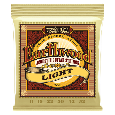 Ernie Ball 2004 Earthwood 80/20 Bronze Acoustic Strings .011 - .052 Light Ernie Ball 2004 Earthwood 80/20 Bronze Acoustic Strings .011 - .052 Light