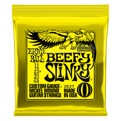 Ernie Ball 2627 Beefy Slinky Nickel Wound Electric Guitar Strings .011-.054 Ernie Ball 2627 Beefy Slinky Nickel Wound Electric Guitar Strings .011-.054