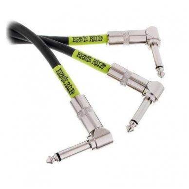 Laidas pedalams sujungti Ernie Ball Patch Cable Black EB6050 Laidas pedalams sujungti Ernie Ball Patch Cable Black EB6050