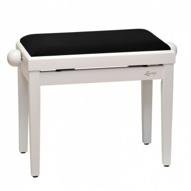 EVER PLAY PB-4A MATT WHITE WHITE TOP PIANO BENCH