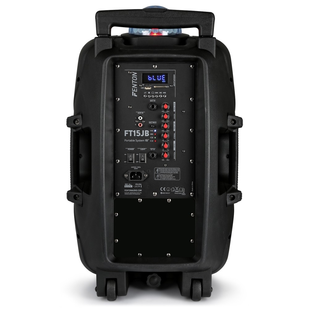 Fenton FT15JB Active Speaker 15" 800W with light show 170.096 2 Fenton FT15JB Active Speaker 15" 800W with light show 170.096 2