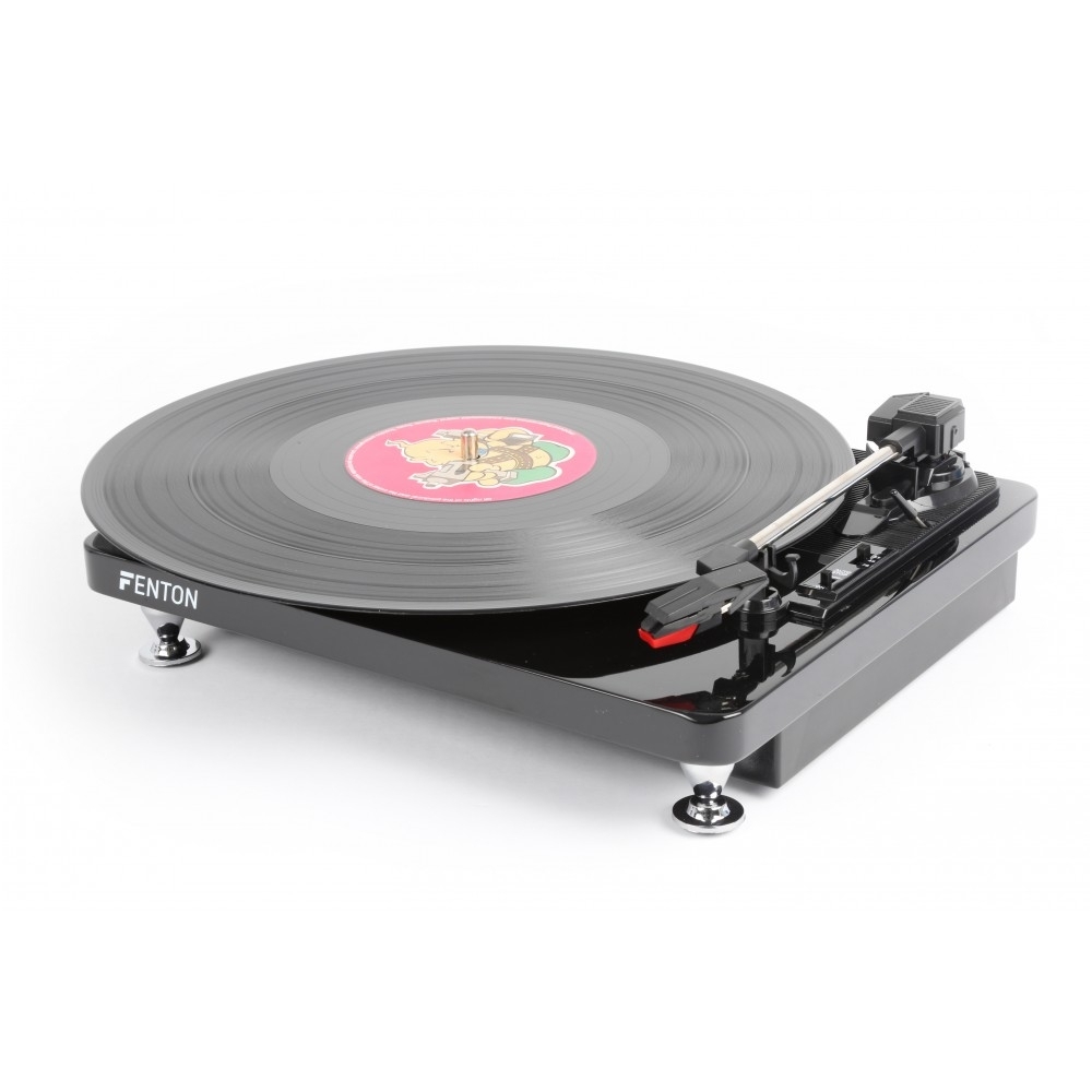 Fenton RP120 Record Player Piano finish Black/Chrome 102.109 2 Fenton RP120 Record Player Piano finish Black/Chrome 102.109 2
