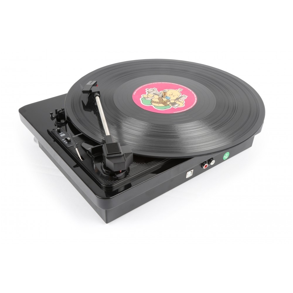 Fenton RP120 Record Player Piano finish Black/Chrome 102.109 1 Fenton RP120 Record Player Piano finish Black/Chrome 102.109 1