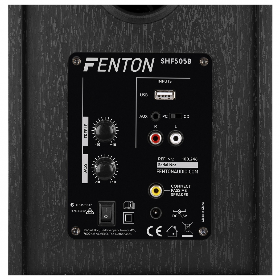 FENTON - SHF505B POWERED BLUETOOTH BOOKSHELF SPEAKERS 100.246 4 FENTON - SHF505B POWERED BLUETOOTH BOOKSHELF SPEAKERS 100.246 4