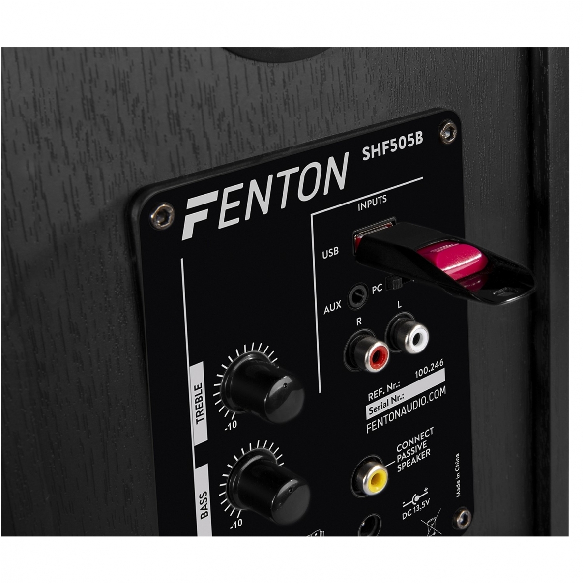 FENTON - SHF505B POWERED BLUETOOTH BOOKSHELF SPEAKERS 100.246 7 FENTON - SHF505B POWERED BLUETOOTH BOOKSHELF SPEAKERS 100.246 7