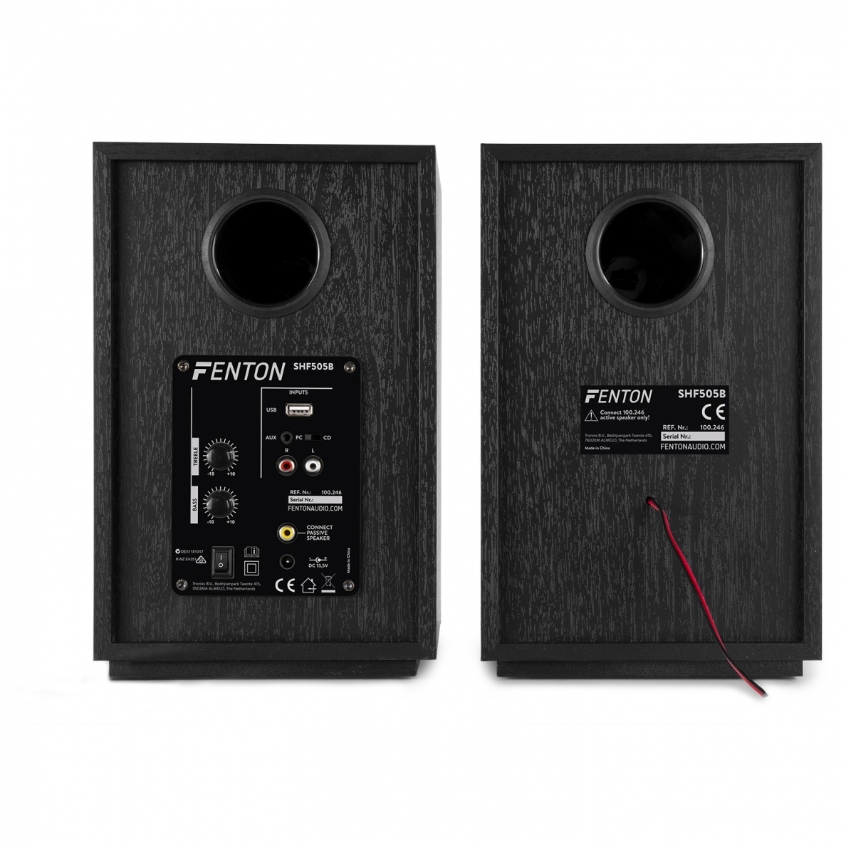 FENTON - SHF505B POWERED BLUETOOTH BOOKSHELF SPEAKERS 100.246 3 FENTON - SHF505B POWERED BLUETOOTH BOOKSHELF SPEAKERS 100.246 3