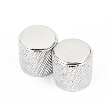 Fender 099-1366-000 Telecaster®/Precision Bass® Knurled Knobs - Chrome
