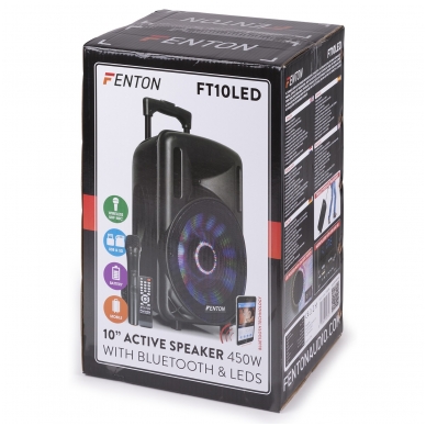 FENTON - FT10LED ACTIVE SPEAKER 10" 450W 170.091 10