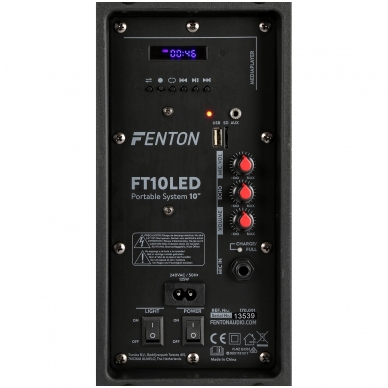 FENTON - FT10LED ACTIVE SPEAKER 10" 450W 170.091 7