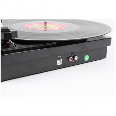 Fenton RP120 Record Player Piano finish Black/Chrome 102.109 5