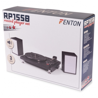 Fenton RP155B Record Player Set Black 102.145 4