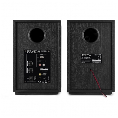 FENTON - SHF505B POWERED BLUETOOTH BOOKSHELF SPEAKERS 100.246 3 FENTON - SHF505B POWERED BLUETOOTH BOOKSHELF SPEAKERS 100.246 3