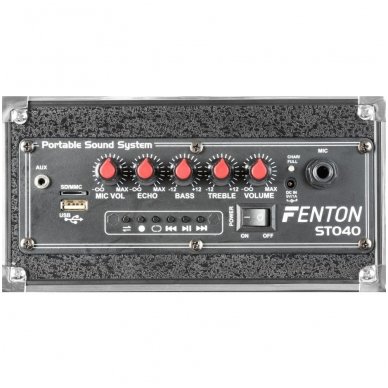 Fenton ST040 Portable Amplifier 40W BT/MP3/USB/SD/VHF 170.053 2 Fenton ST040 Portable Amplifier 40W BT/MP3/USB/SD/VHF 170.053 2