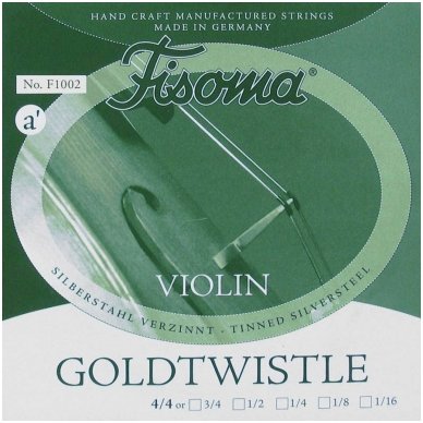 Fisoma F-1002 Goldtwistle violin string A-1 4/4