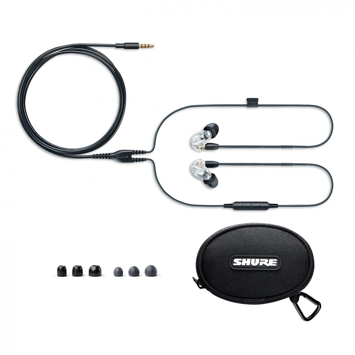 Garsą izoliuojančios ausinės - Shure SE215-CL-UNI-EFS 2 Garsą izoliuojančios ausinės - Shure SE215-CL-UNI-EFS 2