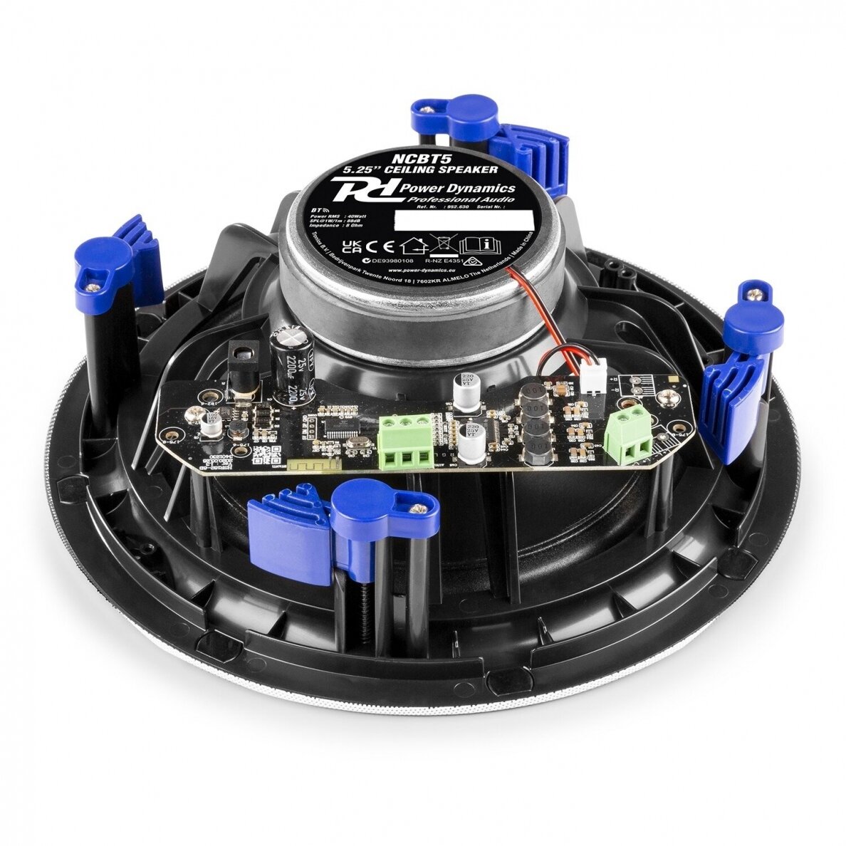 POWER DYNAMICS NCBT5 AMPLIFIED LOW PROFILE CEILING SPEAKER SET BT 5.25" 952.630 10 POWER DYNAMICS NCBT5 AMPLIFIED LOW PROFILE CEILING SPEAKER SET BT 5.25" 952.630 10