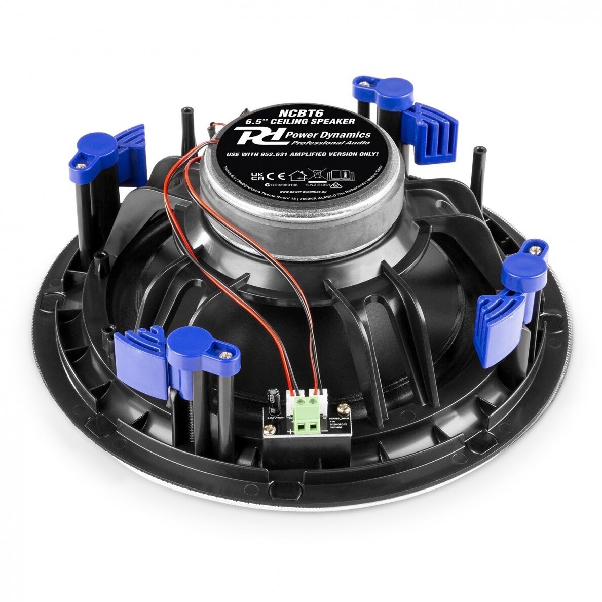 POWER DYNAMICS NCBT6 AMPLIFIED LOW PROFILE CEILING SPEAKER SET BT 6.5" 952.631 12 POWER DYNAMICS NCBT6 AMPLIFIED LOW PROFILE CEILING SPEAKER SET BT 6.5" 952.631 12