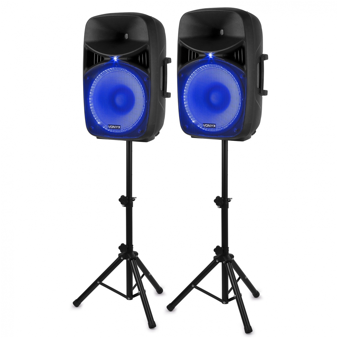 SPEAKER SET WITH STANDS 1000W - VONYX VPS152A 178.135 1 SPEAKER SET WITH STANDS 1000W - VONYX VPS152A 178.135 1