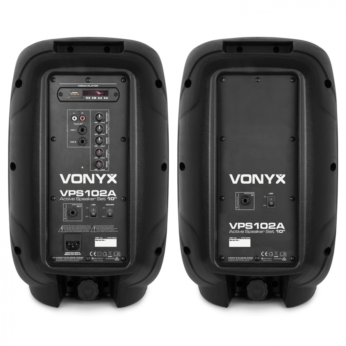 Garso kolonėlių komplektas su stovais - VONYX - VPS102A PLUG & PLAY 600W 178.128 2 Garso kolonėlių komplektas su stovais - VONYX - VPS102A PLUG & PLAY 600W 178.128 2