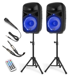 Garso kolonėlių komplektas su stovais - VONYX - VPS102A PLUG & PLAY 600W 178.128 Garso kolonėlių komplektas su stovais - VONYX - VPS102A PLUG & PLAY 600W 178.128