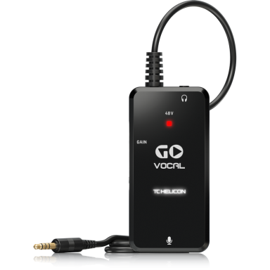 High-Quality Microphone Preamp for Mobile Devices - TC HELICON - GO VOCAL