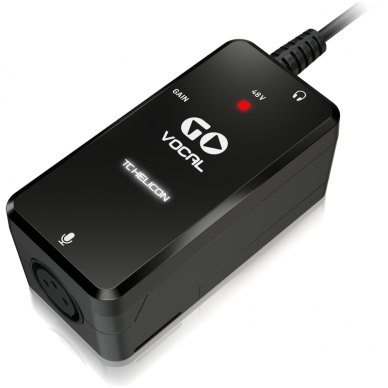 High-Quality Microphone Preamp for Mobile Devices - TC HELICON - GO VOCAL 2