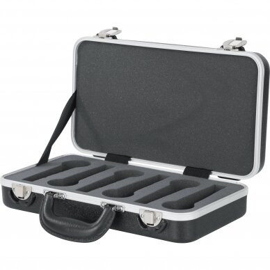 GATOR CASES GM-6-PE ATA MOLDED 6 SLOT MICROPHONE BRIEFCASE 29409 4
