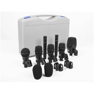 Gatt DKIT-7 Drum Microphone Set - 7 Microphones Gatt DKIT-7 Drum Microphone Set - 7 Microphones