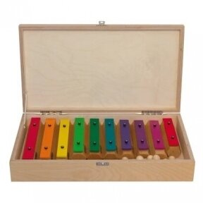 GOLDON 11607 CHIME BAR SET IN WOODEN BOX IN WOOMWHACKER COLOURS