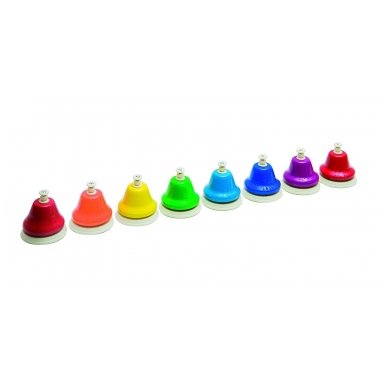 Goldon 33870 8 Notes Push Bell Set in Nylon Bag - Multi Colour
