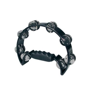 HAYMAN HTA-40-BK HALF MOON TAMBOURINE - BLACK