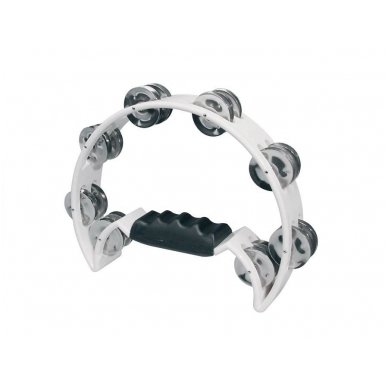 HAYMAN HTA-40-WH HALF MOON TMBOURINE- WHITE