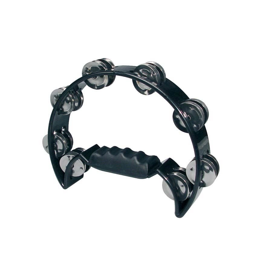 HAYMAN HTA-40-BK HALF MOON TAMBOURINE - BLACK