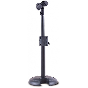 Hercules MS-100B H Base Microphone Stand With EZ Mic Clip