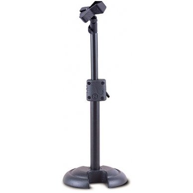 Hercules MS-100B H Base Microphone Stand With EZ Mic Clip