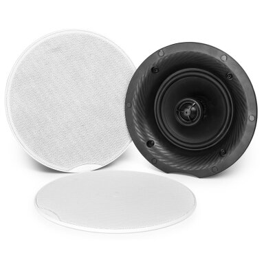 POWER DYNAMICS CSH65 952.582 2-WAY CEILING SPEAKER SET WITH AMPLIFIER AND BT 120W 6.5"