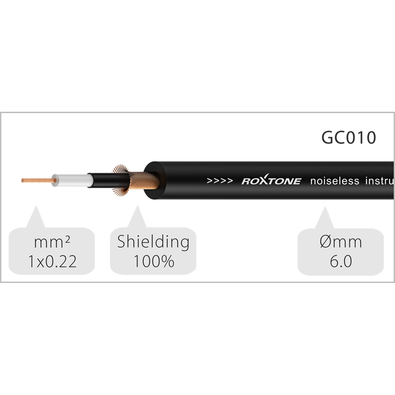 INSTRUMENTINIS KABELIS ROXTONE DGJJ100L1 1 M 1 INSTRUMENTINIS KABELIS ROXTONE DGJJ100L1 1 M 1