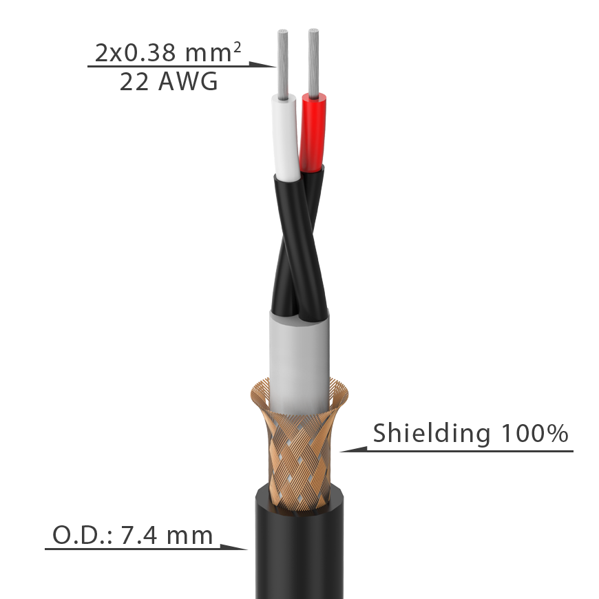 INSTRUMENTINIS KABELIS ROXTONE PGJJ220-BG-L3 1 INSTRUMENTINIS KABELIS ROXTONE PGJJ220-BG-L3 1