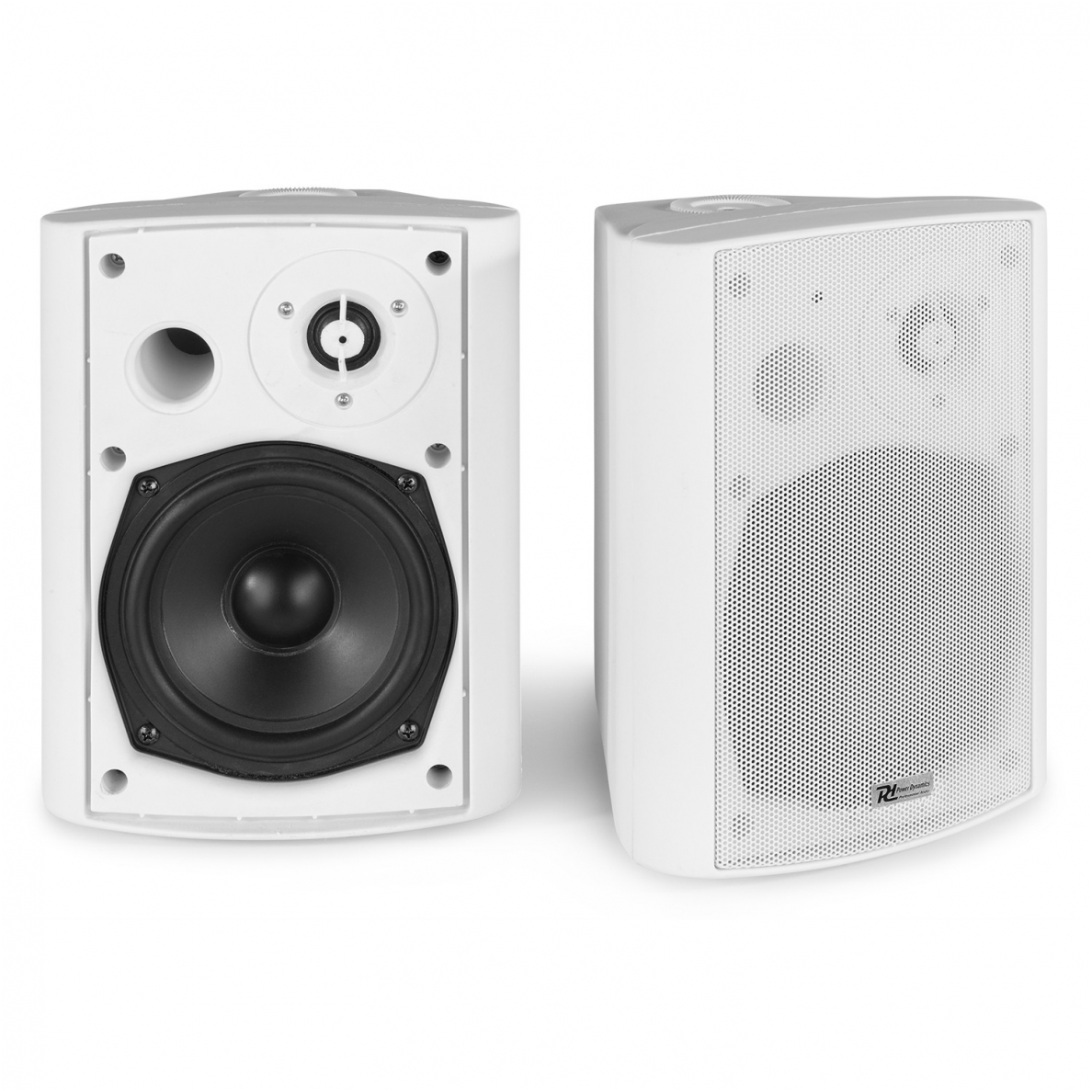 BGB50 INDOOR/OUTDOOR ACTIVE SPEAKER SET WITH BLUETOOTH 5.25" 100W WHITE - Power Dynamics - BGB50 100.067 1