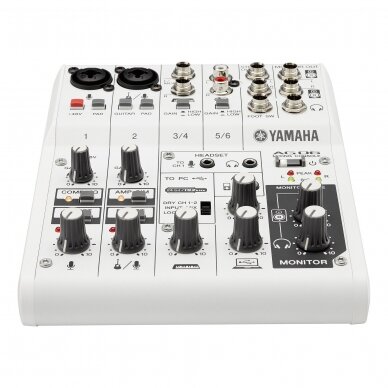 YAMAHA AG06 MULTIPURPOSE 6-CHANNEL MIXER WITH USB AUDIO INTERFACE 1