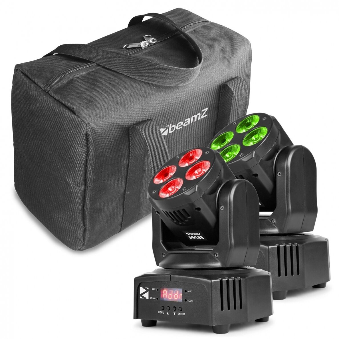 BEAMZ MHL36 150.532 MOVING HEAD SET OF 2 PIECES IN BAG BEAMZ MHL36 150.532 MOVING HEAD SET OF 2 PIECES IN BAG