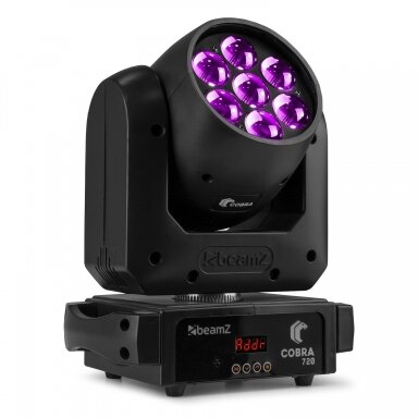 BEAMZ COBRA-720-W (WASH) MOVING HEAD 7X 20W 150.436 BEAMZ COBRA-720-W (WASH) MOVING HEAD 7X 20W 150.436